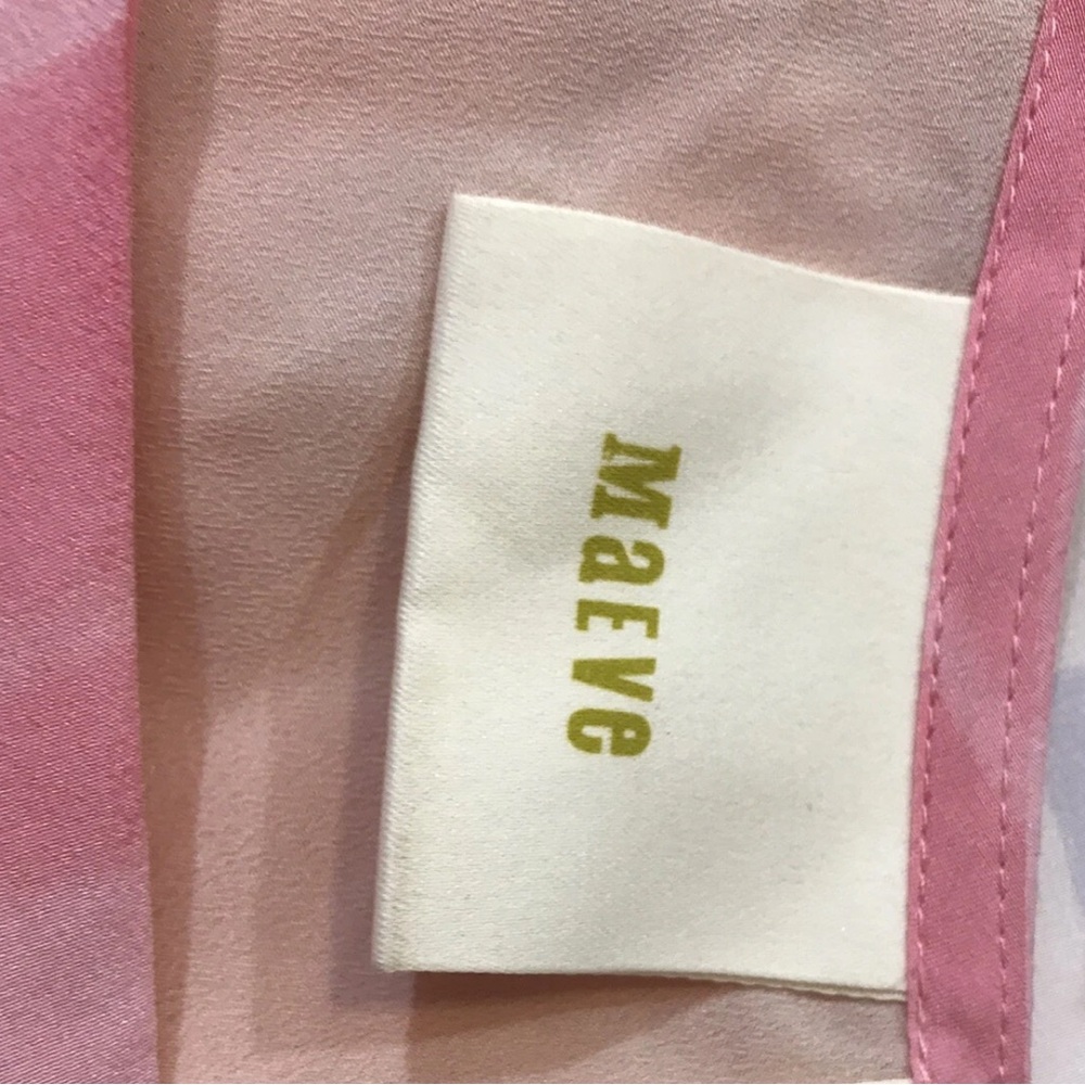 Anthropology Maeve Elegant Pink One-Shoulder Dress size 10 - Picture 3 of 4